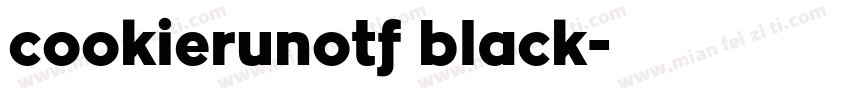 cookierunotf black字体转换